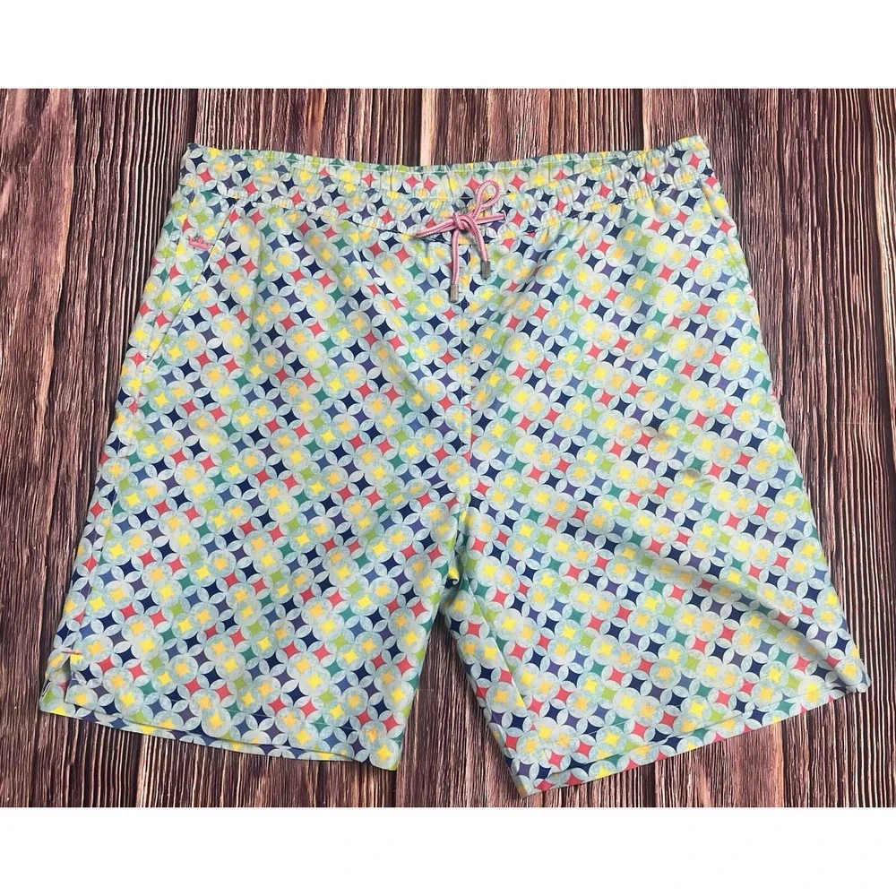 Peter Millar Seaside Swim Trunks Men's Size Medium Beach Pool Shorts